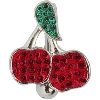 Adelia´s Bauchnabelpiercing "Piercing Piercing Bauchnabelpiercing", 316l Stahl Banane - Apfel mit Blatt kleine rot grüne Steine Adelia´s Bauchnabelpiercing "Piercing Piercing Bauchnabelpiercing", 316l Stahl Banane - Apfel mit Blatt kleine rot grüne Steine von Adelia´s