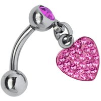 Adelia´s Bauchnabelpiercing "Piercing  Piercing Bauchnabelpiercing" Titan Banane - Bauchnabel Piercing Herzanhänger pink Adelia´s Bauchnabelpiercing "Piercing  Piercing Bauchnabelpiercing" Titan Banane - Bauchnabel Piercing Herzanhänger pink von Adelia´s