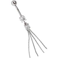 Adelia´s Bauchnabelpiercing "Piercing Piercing Bauchnabelpiercing" Titan Banane Doppelsteinhänger mit 4 Gliederketten Adelia´s Bauchnabelpiercing "Piercing Piercing Bauchnabelpiercing" Titan Banane Doppelsteinhänger mit 4 Gliederketten von Adelia´s