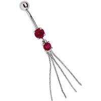 Adelia´s Bauchnabelpiercing "Piercing  Piercing Bauchnabelpiercing" Titan Banane pink Doppelsteinhänger mit 4 Gliederketten Adelia´s Bauchnabelpiercing "Piercing  Piercing Bauchnabelpiercing" Titan Banane pink Doppelsteinhänger mit 4 Gliederketten von Adelia´s
