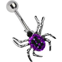 Adelia´s Bauchnabelpiercing "Piercing  Piercing Bauchnabelpiercing" Titan Bauchnabel Piercing Banane Spinne mit Steinen Adelia´s Bauchnabelpiercing "Piercing  Piercing Bauchnabelpiercing" Titan Bauchnabel Piercing Banane Spinne mit Steinen von Adelia´s
