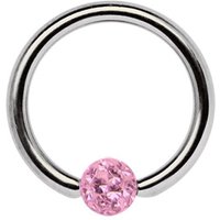 Adelia´s Dehnschnecke "Piercing  Ohrpiercing", Titan Piercing Ring mit Ferido Epoxy Kugel von Adelia´s