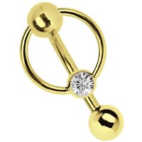 Adelia´s Intimpiercing "Piercing  Intimpiercing " Intimpiercing oder Bauchnabelpiercing Banane aus 316l Stahl von Adelia´s