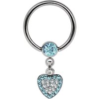 Adelia´s Intimpiercing "Piercing  Intimpiercing " Ring BCR Stahl mit 5 mm Strasskugel Adelia´s Intimpiercing "Piercing  Intimpiercing " Ring BCR Stahl mit 5 mm Strasskugel von Adelia´s