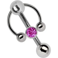 Adelia´s Intimpiercing "Piercing  Intimpiercing ", Titan - Klitoris - Banane mit 5 mm Lochkugel von Adelia´s