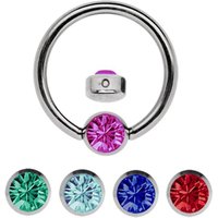 Adelia´s Nasenpiercing "Piercing  Piercing Nasenpiercing" Titan Set - Ring mit + 5 Wechsel Klemmplatten mit bunten Steinen Adelia´s Nasenpiercing "Piercing  Piercing Nasenpiercing" Titan Set - Ring mit + 5 Wechsel Klemmplatten mit bunten Steinen von Adelia´s