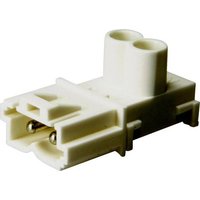 Adels-Contact 12711 Netz-Steckverbinder Stecker, gerade Gesamtpolzahl: 2 16A Weiß 200St. von Adels-Contact