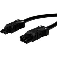 Adels-Contact 14876230 Netz-Anschlusskabel Netz-Stecker - Netz-Buchse Gesamtpolzahl: 2 Schwarz 3.00m von Adels-Contact