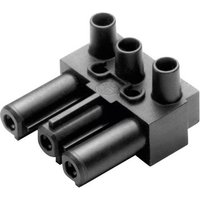 Adels-Contact 165063 Netz-Steckverbinder AC Buchse, gewinkelt Gesamtpolzahl: 2 + PE 16A Schwarz von Adels-Contact