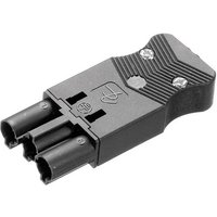 Adels-Contact 18044 Netz-Steckverbinder AC Stecker, gerade Gesamtpolzahl: 2 + PE 16A Schwarz 1St. von Adels-Contact