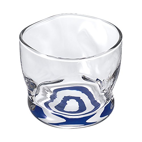 Aderia 6726 Sake Cup Glas, Japanisches Sake-Glas, Hand Inogui, Vertrautes Glas, 100,5 ml (100 ml), Tasse, Ochoko, Schlangenaugenmuster, Made in Japan von Aderia