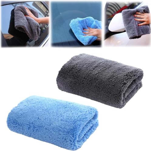2Pcs Dialed Drying Towel 1600 GSM - Dialed Car Care Drying Towel,The Large Premium Microfiber Drying Towel,1600 GSM for Cars Trucks,Super Absorbent Detailing Cleaning Cloth,Microfiber Towels 2Pcs Dialed Drying Towel 1600 GSM - Dialed Car Care Drying Towel,The Large Premium Microfiber Drying Towel,1600 GSM for Cars Trucks,Super Absorbent Detailing Cleaning Cloth,Microfiber Towels von Aderpmin
