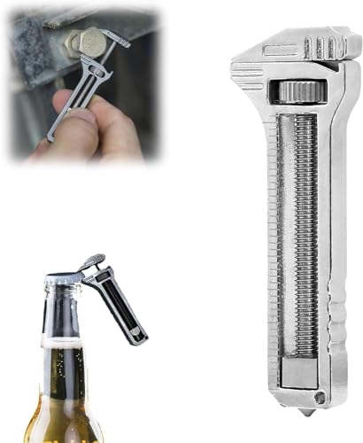 Mini Wrench Multitool,Compact Titanium Multitool,Pocket Multitool Mini Wrench,Multifunctional Bottle Opener,Mini Alloy Multi-tool for Everyday Prep Beer Opener Backpacking Camping and Hiking (1PC) von Aderpmin