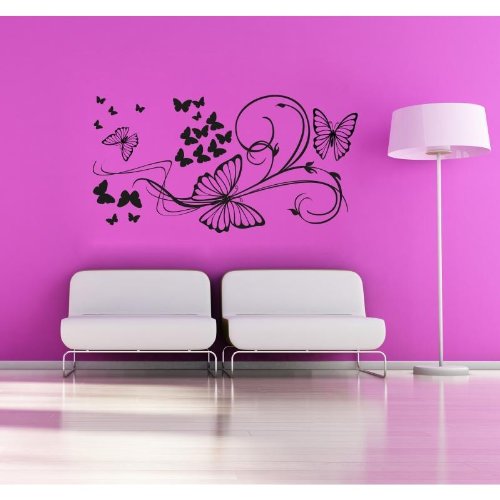 Butterfly - Wandtattoos Vinyl Wall Stickers Decals von Adesiviamo