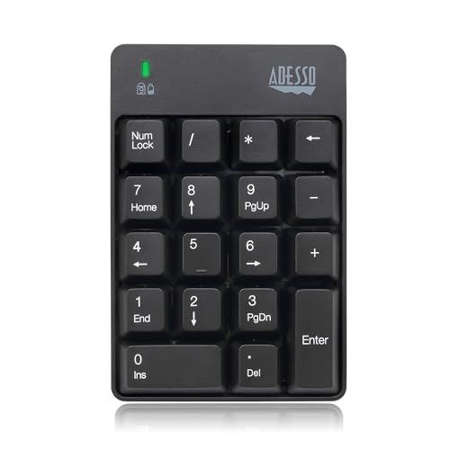 Adesso AKB-601UB Nummernblock mit 18 Tasten, spritzwassergeschützt, Schwarz Adesso AKB-601UB Nummernblock mit 18 Tasten, spritzwassergeschützt, Schwarz von Adesso