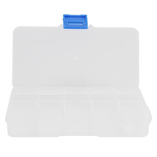 10 Fächer Transparente Schmucklagerbox Plastik Organizer Behälter für Perlenringe Ohrringe DIY Basteln klar weiß 13x6 3x2 2 cm einstellbare Trennwände sicherer Deckel 10 Fächer Transparente Schmucklagerbox Plastik Organizer Behälter für Perlenringe Ohrringe DIY Basteln klar weiß 13x6 3x2 2 cm einstellbare Trennwände sicherer Deckel von Adfaga