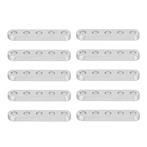 10pcs Aluminiumlegierung flache Straight Braces 4x8mm Fixhalterungen für Robotik -Engineering -Geräte DIY -Projekte Leichter lebiger Hochfestigkeit einfacher Installation (3102-0005-0040) von Adfaga
