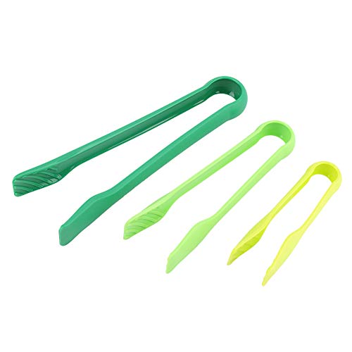 12,9 Zoll Lebensmittelzange, Plastikküchenzange mit Griff, Geschirrspüler, Plastikküchenwerkzeuge zum Backen, Kochen, Servieren, Party, Camping (Grün) von Adfaga