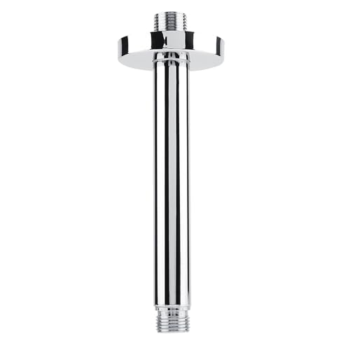 15 cm Edelstahl-Decken dusch arm, Dusch kopf verlängerung srohr, runder oberer, wand montierter Arm für Regenschauer (10 in) von Adfaga