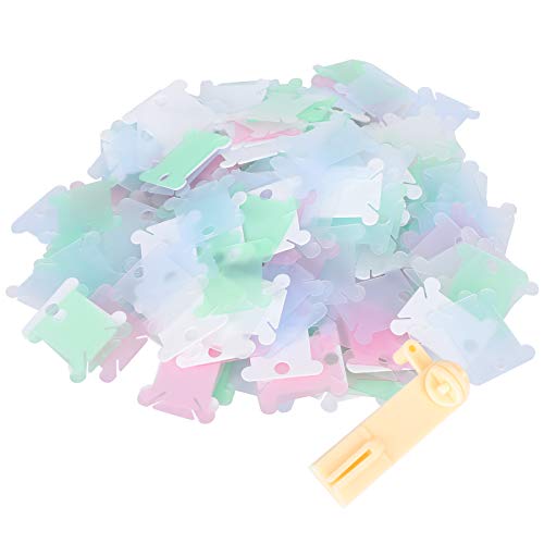 240pcs Faulgang Spulenkarte DIY Transparent Plastikorganisator Wicklungsplatte Nähkit von Adfaga