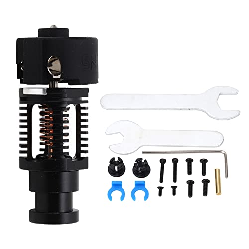 3D -Drucker -Hotend -Kit Alle Metall -Hochtemperaturen -Resistent 500 ℃ Kupferlegierung Extruderkopf mit 0,4 mm Düse für Serie Drachen Ersatz Komplette Installationstools enthalten (Schwarz) von Adfaga