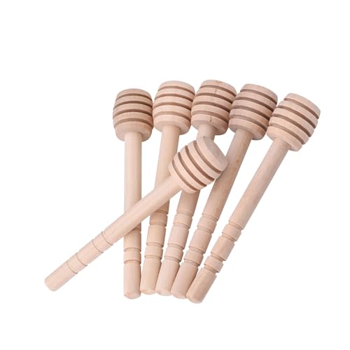 50 Stcs Honigdaucherstangen, Holzhonigendreiber für Topf, Mini -Rührstöcke für Sirup, Melasse, Küche, Frühstück, Kaffeebar, Kaffeebar (10 cm) von Adfaga