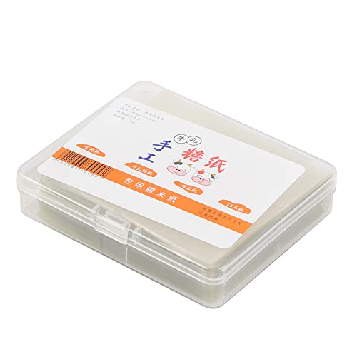 500pcs essbarer Reis Wafer Papierblätter Premium Food Grade Safe Bonbonpackungsmaterial für Nougat Karamell Taffy Klebigreis 9x7 5x2cm Bulk Pack DIY -Süßwarenversorgung Vorräte von Adfaga