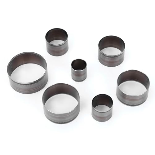 7 Stcs Leder Circle Cutter Cutter Toolset, Kreis Punch -Werkzeuge 20 25 30 35 40 45 50 mm, Leder -Loch -Set, Loch -Kit für Ledercrafts von Adfaga