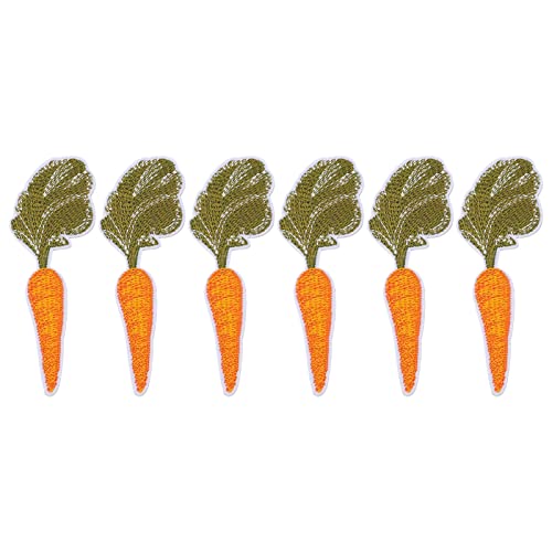 ADFAGA 6PCS Karottenstickte Flecken Baumwoll -DIY -Eisen auf Kleidungsflecken für Frauen Kids Hats Rucksäcke 10x3 5 cm farbenfrohe Handwerk Nähen Applikationen ADFAGA 6PCS Karottenstickte Flecken Baumwoll -DIY -Eisen auf Kleidungsflecken für Frauen Kids Hats Rucksäcke 10x3 5 cm farbenfrohe Handwerk Nähen Applikationen von Adfaga