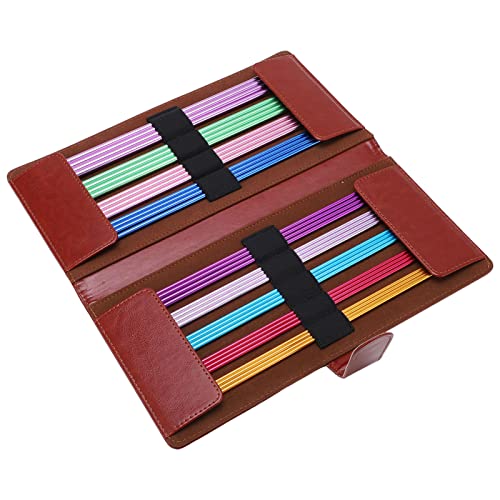 ADFAGA Doppelspitze Aluminium -Stricknadeln Set 36pcs verschiedene Größen 25 cm gefärbtes Stricknadeln Kit für DIY -Handwerksprojekte und Urlaubse ADFAGA Doppelspitze Aluminium -Stricknadeln Set 36pcs verschiedene Größen 25 cm gefärbtes Stricknadeln Kit für DIY -Handwerksprojekte und Urlaubse von Adfaga
