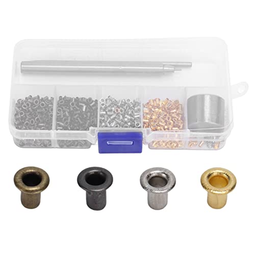 ADFAGA Professionelles TROMET -Werkzeug -Kit Heavy Duty Metal Öltelettpunsch Set mit 600 elektroplierten Tatsachen für Bekleidungsbeutel Schuhe Lederhandwerk enthalten von Adfaga