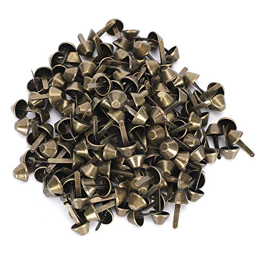 Adfaga 200pcs flache Füße Stollen 12mm antikes Messing Lederhandwerk Nieten rostsichere dekorative Nägel für Handtaschen Gepäckgürtel Schuhe Diy Metal Hardware Accessoires Adfaga 200pcs flache Füße Stollen 12mm antikes Messing Lederhandwerk Nieten rostsichere dekorative Nägel für Handtaschen Gepäckgürtel Schuhe Diy Metal Hardware Accessoires von Adfaga