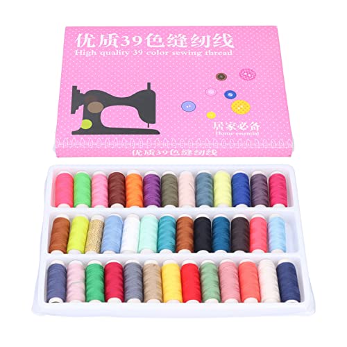 Adfaga 39pcs Nähfaden -Set hochwertige Polyesterfadenspulen lebendige Farben für DIY -Handwerksnähung Strickmaschine Stickereien Quiltstich -Haushaltszubehör Adfaga 39pcs Nähfaden -Set hochwertige Polyesterfadenspulen lebendige Farben für DIY -Handwerksnähung Strickmaschine Stickereien Quiltstich -Haushaltszubehör von Adfaga