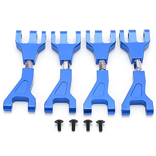 Adfaga 4pcs RC Aluminium obere Schwung Arme Heavy -Dut -Federungsteile für rotes XBE XTE SC 1/10 Truck vorderes Upgrade -Kit mit Schrauben langlebiger Konstruktion (Blau) von Adfaga
