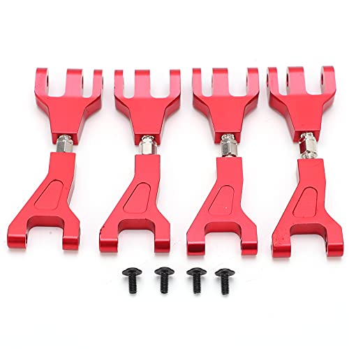 Adfaga 4pcs RC Aluminium obere Schwung Arme Heavy -Dut -Federungsteile für rotes XBE XTE SC 1/10 Truck vorderes Upgrade -Kit mit Schrauben langlebiger Konstruktion (Verrotten) von Adfaga