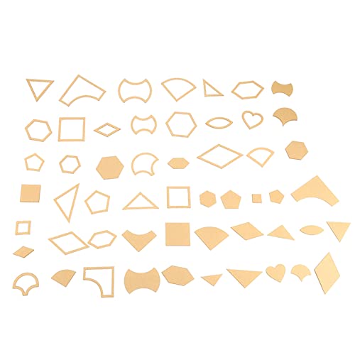 Adfaga 54pcs Acrylschablonenvorlage Set klare dauerhafte Bastelschablonen für Lederquilt -Nähen DIY -Projekte Professionelle Qualität Acrylmaterial 133g von Adfaga