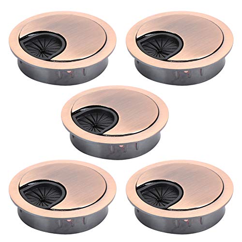 Adfaga 5pcs Premium Zink Alloy Schreibtisch TEIL Kabellochabdeckung Tischverdrahtungslösung für Home Office Workstation Red Bronze 50 mm Durchmesser Adfaga 5pcs Premium Zink Alloy Schreibtisch TEIL Kabellochabdeckung Tischverdrahtungslösung für Home Office Workstation Red Bronze 50 mm Durchmesser von Adfaga