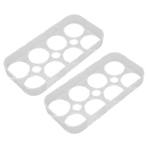 Adfaga 8 Gitter Kühlschrankschale Unabhängige Schlitze transparenter Eierhalter Eierbehälter für Küchenschrank langlebiger Kunststoff 2pcs 8,5 x 2,5 x 17,5 cm Adfaga 8 Gitter Kühlschrankschale Unabhängige Schlitze transparenter Eierhalter Eierbehälter für Küchenschrank langlebiger Kunststoff 2pcs 8,5 x 2,5 x 17,5 cm von Adfaga