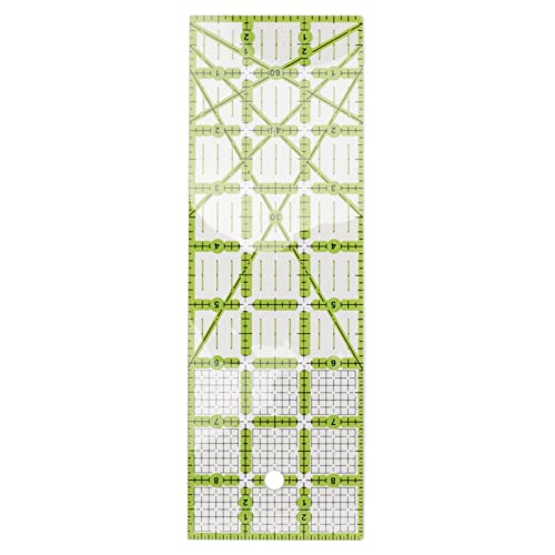 Adfaga Acryl Quilting Lineal transparent rechteckiges Nähwerkzeug mit Winkelmarkierungen für Stoffschneidemaschinen und Patchwork -Projekte langlebig 1 Stück Adfaga Acryl Quilting Lineal transparent rechteckiges Nähwerkzeug mit Winkelmarkierungen für Stoffschneidemaschinen und Patchwork -Projekte langlebig 1 Stück von Adfaga
