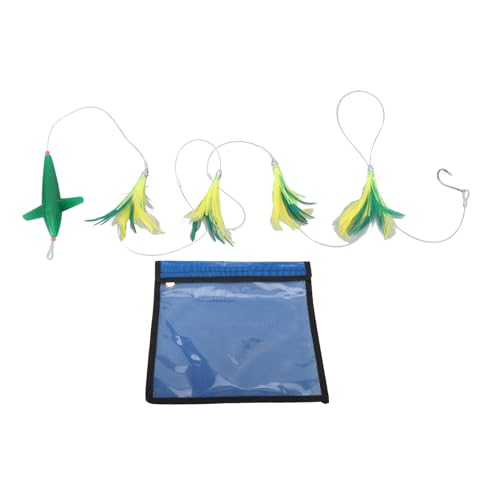 Adfaga Feder -Trolling -Köder strapazierfähige Salzwasserfischereiköder mit scharfen Haken für Offshore -Fischerei aus Nylonfaden Metall -Kunststofffedern 5,4 Unzen Adfaga Feder -Trolling -Köder strapazierfähige Salzwasserfischereiköder mit scharfen Haken für Offshore -Fischerei aus Nylonfaden Metall -Kunststofffedern 5,4 Unzen von Adfaga