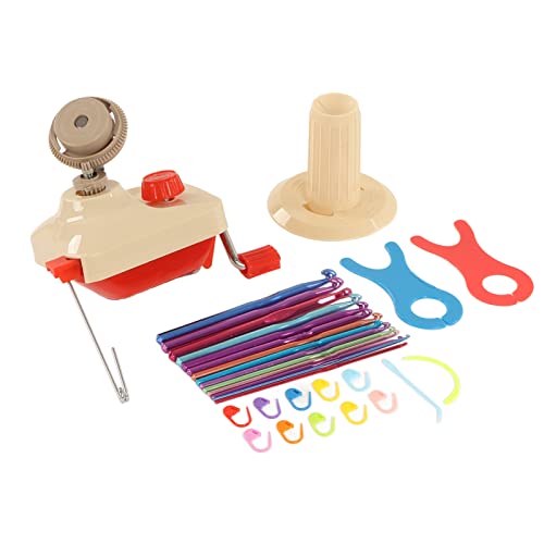 Adfaga Garn Wickler Hand betriebene multifunktionale niedrige Geräusche tragbarer Haushalt großer Garnkugel Wickler mit Metallgriff Kunststoffmaterial zum Stricken zum Häkelwerk Adfaga Garn Wickler Hand betriebene multifunktionale niedrige Geräusche tragbarer Haushalt großer Garnkugel Wickler mit Metallgriff Kunststoffmaterial zum Stricken zum Häkelwerk von Adfaga