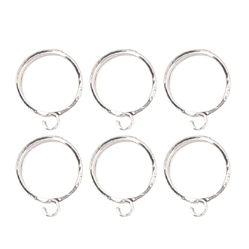 Adfaga Häkelringe, Metall, verstellbarer Garnführungs-Fingerhalter, 6-teiliges Set für Strick- und Häkelprojekte, rostfreies, verschleißfestes Legierungsmaterial, 2,5 cm Durchmesse Adfaga Häkelringe, Metall, verstellbarer Garnführungs-Fingerhalter, 6-teiliges Set für Strick- und Häkelprojekte, rostfreies, verschleißfestes Legierungsmaterial, 2,5 cm Durchmesse von Adfaga