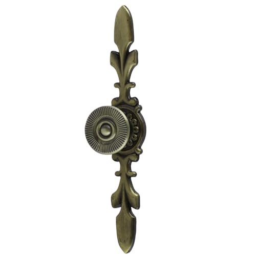 Adfaga Kabinettsgriffschubladen ziehen, Zinklegungsring -Ziehengriff für Schrank Türverkesseltisch Schubladen Schmuckschatulle, Vintage Möbelhardwareknöpfe (Grüne Bronze) von Adfaga