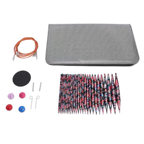 Adfaga Kreisförmige Stricknadelgesetz 3-10 mm 10 cm Länge austauschbare kreisförmige Nadeln und Kabel Adfaga Kreisförmige Stricknadelgesetz 3-10 mm 10 cm Länge austauschbare kreisförmige Nadeln und Kabel von Adfaga