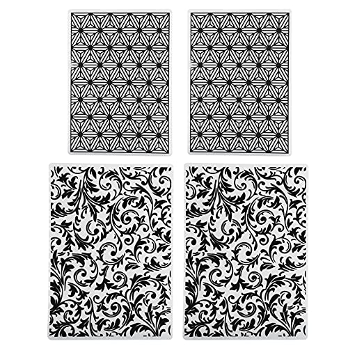 Adfaga Kunststoffdarmordner DIY -Kartenherstellung Scrapbooking -Werkzeuge Hochwertige haltbare Prägevorlagen für Papierhandwerkseinladungen 4pcs Set 10.3x14.7 cm 12.5x17,8 cm Adfaga Kunststoffdarmordner DIY -Kartenherstellung Scrapbooking -Werkzeuge Hochwertige haltbare Prägevorlagen für Papierhandwerkseinladungen 4pcs Set 10.3x14.7 cm 12.5x17,8 cm von Adfaga