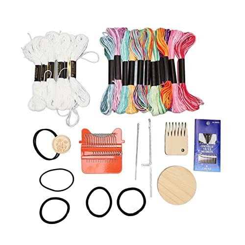Adfaga Mini Machine Holzwebrahmen Webstuhl 14 Haken 18 Farben Fäden Einfacher Betrieb tragbares Handwerk DIY Reparaturkit für Strickliebhaber Handwerk Enthusiasten Gummiholz Ede Adfaga Mini Machine Holzwebrahmen Webstuhl 14 Haken 18 Farben Fäden Einfacher Betrieb tragbares Handwerk DIY Reparaturkit für Strickliebhaber Handwerk Enthusiasten Gummiholz Ede von Adfaga