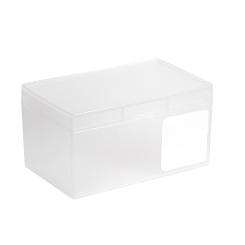 Adfaga Mini Plastiklagerbehälter Snap Deckel Boxen Schmuck Organizer Grußkarte Keeper kleine Gegenstände Aufbewahrung für Home Office PP Material Compact Design von Adfaga