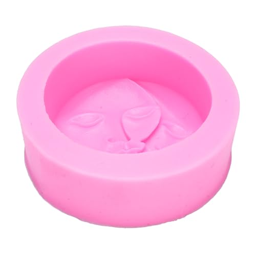 Adfaga Mond Gesicht Silikon Schimmel Kuchen Dekoration Werkzeug Lebensmittelqualität wiederverwendbare Nicht -Stick -Fondant -Trommobel -Schimmelpilze zum Backen von DIY Crafts von Adfaga