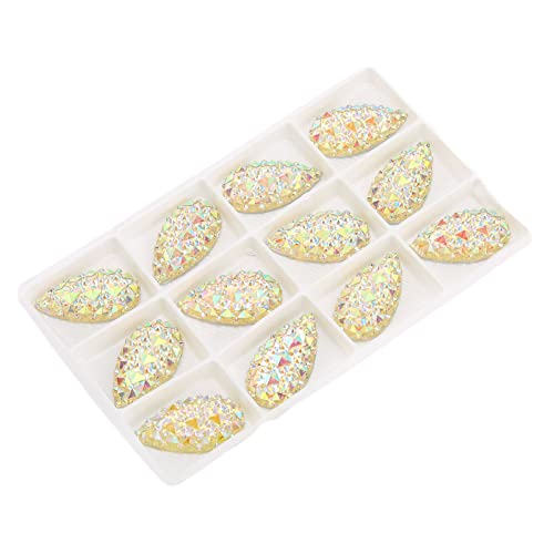 Adfaga Nähen Sie Strasssteine ab Kristallglas 12 pcs funkelnde doppelte Loch -Strasssteine für Kleidungskleid Handwerk DIY -Verzierung Nähzubehör Home Decor Decor Decor Adfaga Nähen Sie Strasssteine ab Kristallglas 12 pcs funkelnde doppelte Loch -Strasssteine für Kleidungskleid Handwerk DIY -Verzierung Nähzubehör Home Decor Decor Decor von Adfaga