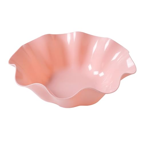 Adfaga Obst -Servierschale moderne Plastikschale mit stabiler Basis für Heimküche Party Display Snacks Früchte Vorspeisen 25x11x7,5 cm lebendige Farben von Adfaga
